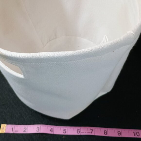EUC: Westford Mill Small White Cotton Canvas Storage Tubs Set of 2 - Picture 7 of 7